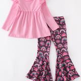 PINK RAINBOW HEART PANT SET