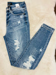 JUDY BLUE DISTRESSED HIGH WAIST JEANS